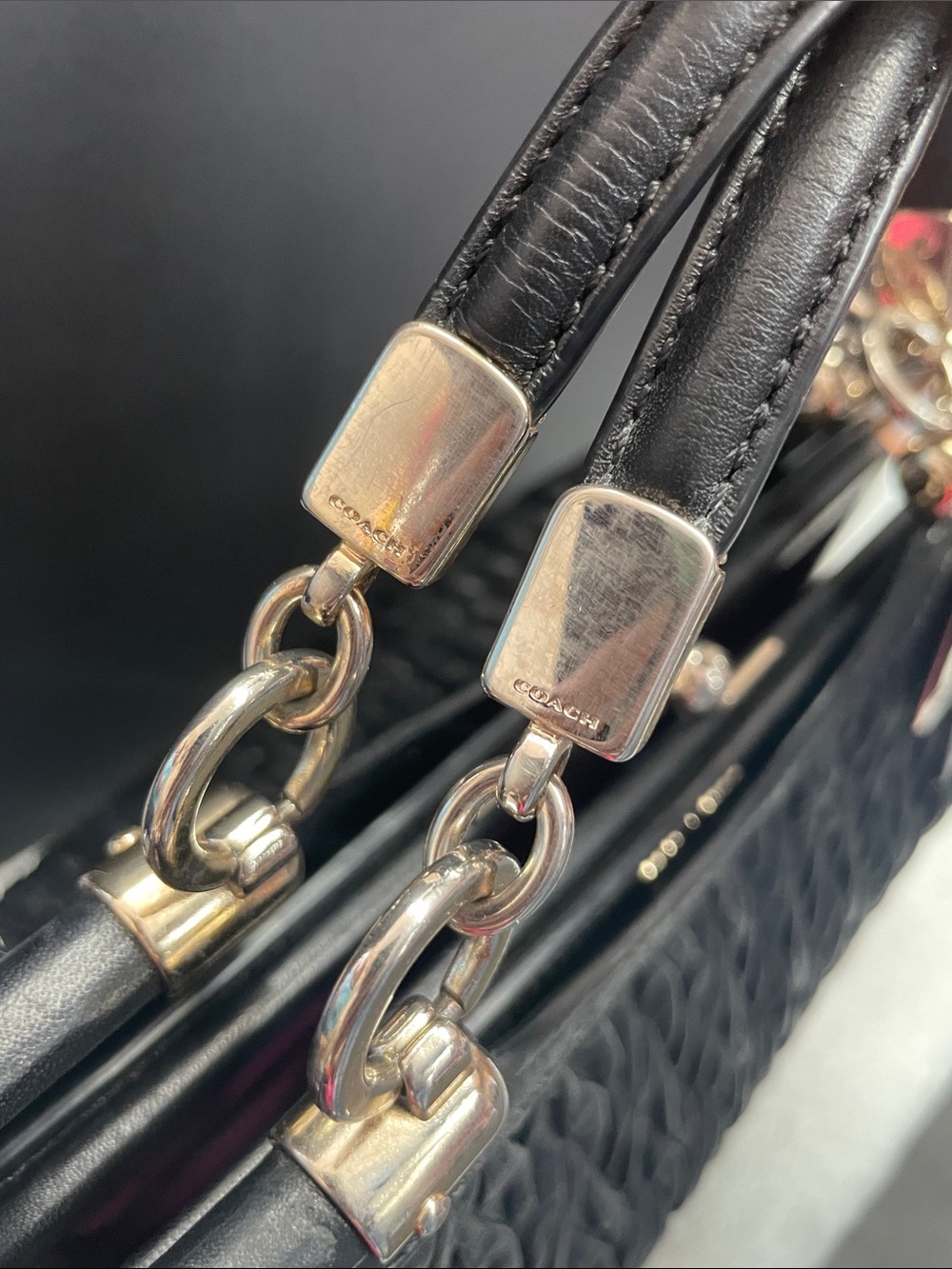 Coach ‘Madison Carrie’ Gathered Twist Satchel - Picture 8 of 17